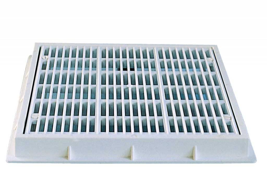 Squared Grilles for Main Drain for Concrete Pools